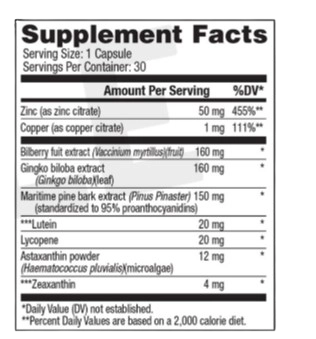 vision 20 Ingredients